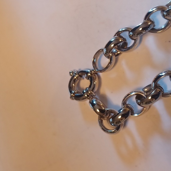 STAINLESS STEEL NECKLACE BY ED FORCE NWOT 20 INCHES - Picture 2 of 2